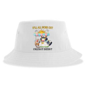 ItLl All Work Out Unless It DoesnT Funny Cat Ice Cream Sustainable Bucket Hat