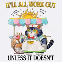 ItLl All Work Out Unless It DoesnT Funny Cat Ice Cream Knit Cap Winter Beanie