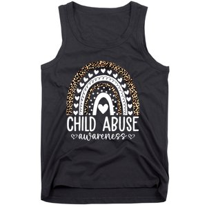 In April We Wear Blue Cool Child Abuse Prevention Awareness Tank Top