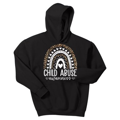 In April We Wear Blue Cool Child Abuse Prevention Awareness Kids Hoodie