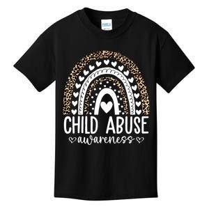 In April We Wear Blue Cool Child Abuse Prevention Awareness Kids T-Shirt