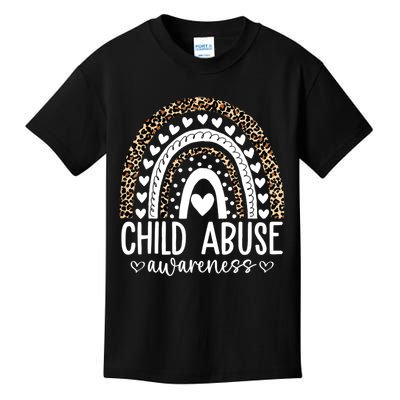 In April We Wear Blue Cool Child Abuse Prevention Awareness Kids T-Shirt