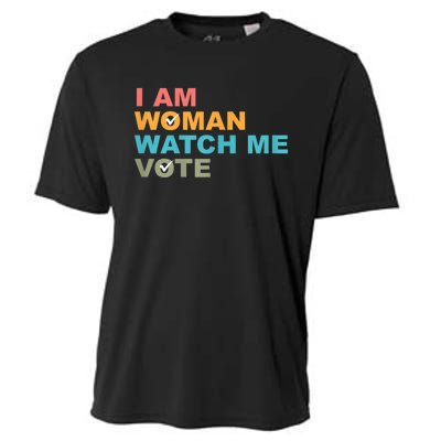 I Am Woman Watch Me Vote 2024 Cooling Performance Crew T-Shirt