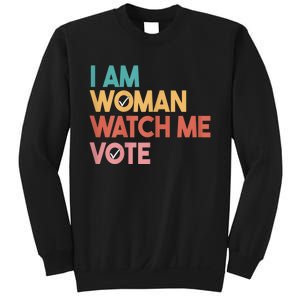 I Am Woman Watch Me Vote 2024 Sweatshirt