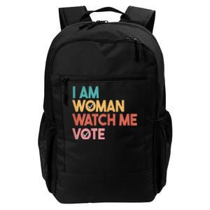 I Am Woman Watch Me Vote 2024 Daily Commute Backpack