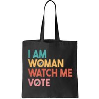 I Am Woman Watch Me Vote 2024 Tote Bag