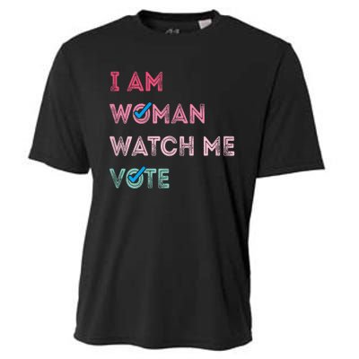 I Am Woman Watch Me Vote 2024 Cooling Performance Crew T-Shirt