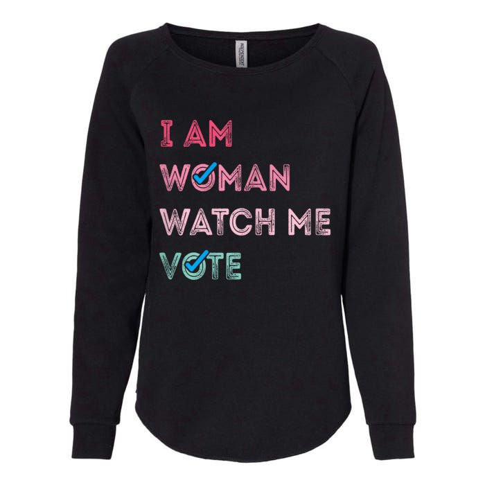 I Am Woman Watch Me Vote 2024 Womens California Wash Sweatshirt