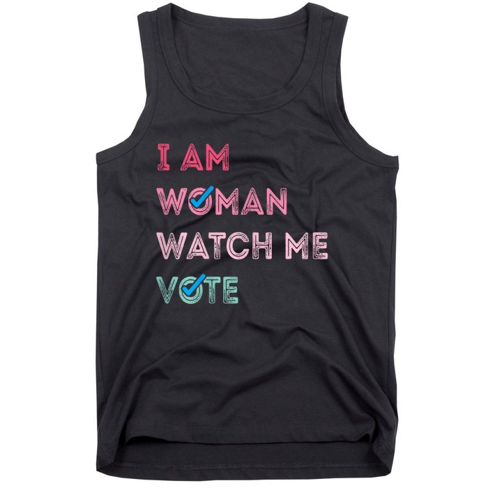 I Am Woman Watch Me Vote 2024 Tank Top