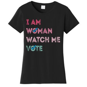 I Am Woman Watch Me Vote 2024 Women's T-Shirt