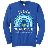 In April We Wear Blues Autism Awareness Month Sweatshirt