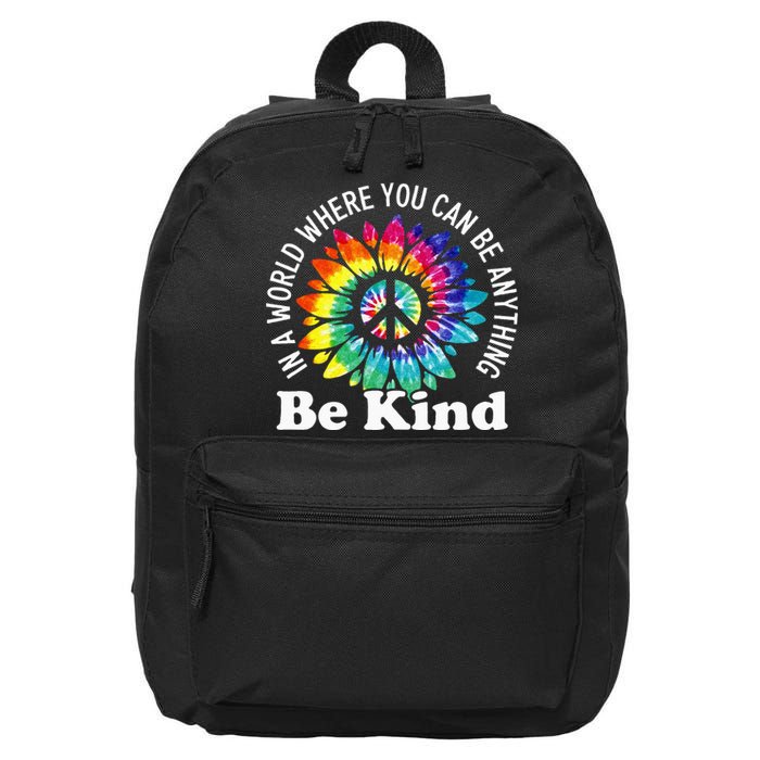 In A World Where You Can Be Anything Be Kind Sign Language 16 in Basic Backpack