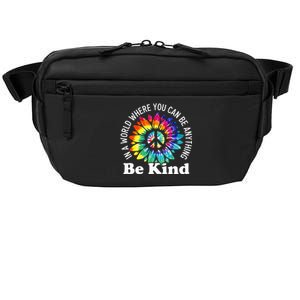 In A World Where You Can Be Anything Be Kind Sign Language Crossbody Pack