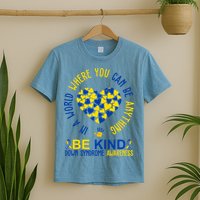 In A World Where You Can Be Anything Be Kind Down Syndrome T-Shirt
