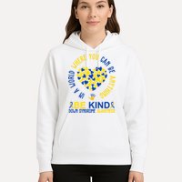 In A World Where You Can Be Anything Be Kind Down Syndrome Hoodie