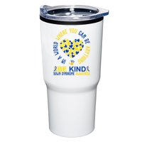 In A World Where You Can Be Anything Be Kind Down Syndrome Tumbler