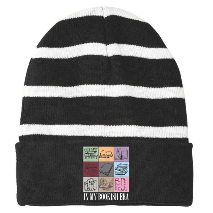 In April We Wear Red Autism Awareness Acceptance Red Instead Striped Beanie with Solid Band