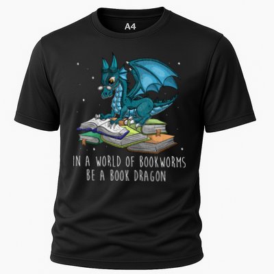 In A World Full Of Bookworms Be A Book Dragon Cooling Performance Crew T-Shirt