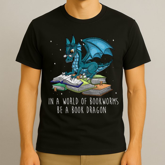 In A World Full Of Bookworms Be A Book Dragon T-Shirt