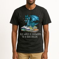 In A World Full Of Bookworms Be A Book Dragon Tall T-Shirt
