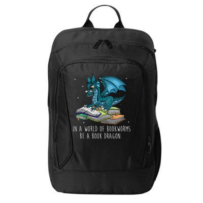 In A World Full Of Bookworms Be A Book Dragon City Backpack