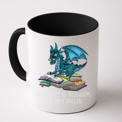 In A World Full Of Bookworms Be A Book Dragon Mug