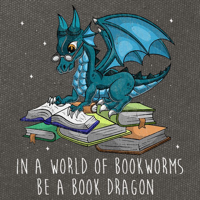 In A World Full Of Bookworms Be A Book Dragon Cotton Canvas Backpack
