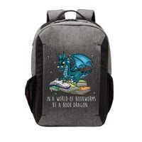 In A World Full Of Bookworms Be A Book Dragon Vector Backpack