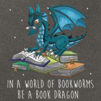 In A World Full Of Bookworms Be A Book Dragon Cotton Canvas Backpack
