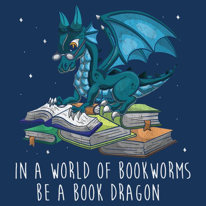 In A World Full Of Bookworms Be A Book Dragon Drawstring Bag