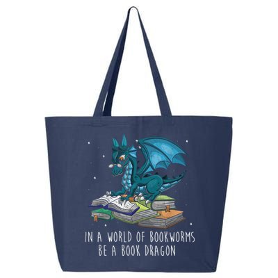 In A World Full Of Bookworms Be A Book Dragon 25L Jumbo Tote