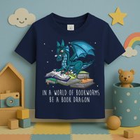 In A World Full Of Bookworms Be A Book Dragon Toddler T-Shirt