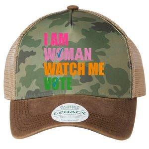 I Am Woman Watch Me Vote Legacy Tie Dye Trucker Hat