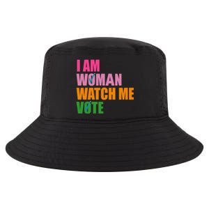 I Am Woman Watch Me Vote Cool Comfort Performance Bucket Hat