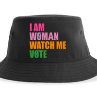 I Am Woman Watch Me Vote Sustainable Bucket Hat