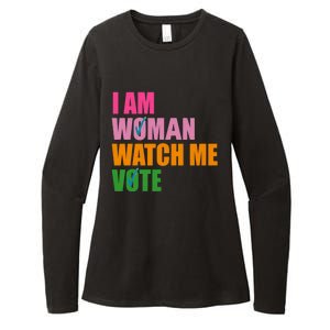 I Am Woman Watch Me Vote Womens CVC Long Sleeve Shirt