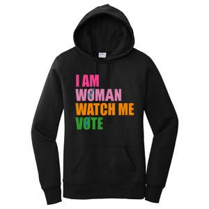 I Am Woman Watch Me Vote Women's Pullover Hoodie