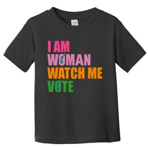 I Am Woman Watch Me Vote Toddler T-Shirt