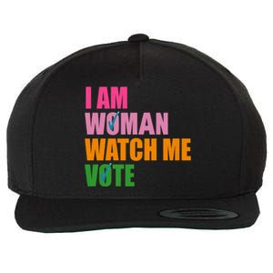 I Am Woman Watch Me Vote Wool Snapback Cap