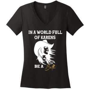 In A World Full Of Karens Be A Beth Funny Beth Lovers Women's V-Neck T-Shirt