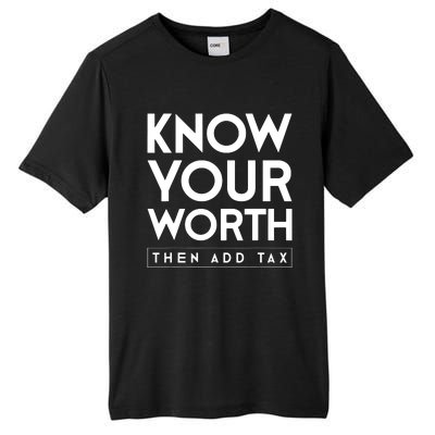 Its Accrual World Funny And Clever Accounting CPA Tall Fusion ChromaSoft Performance T-Shirt