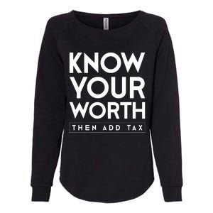 Its Accrual World Funny And Clever Accounting CPA Womens California Wash Sweatshirt