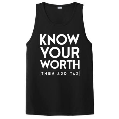 Its Accrual World Funny And Clever Accounting CPA PosiCharge Competitor Tank