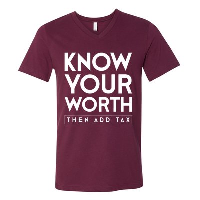 Its Accrual World Funny And Clever Accounting CPA V-Neck T-Shirt