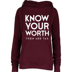 Its Accrual World Funny And Clever Accounting CPA Womens Funnel Neck Pullover Hood