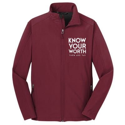 Its Accrual World Funny And Clever Accounting CPA Core Soft Shell Jacket