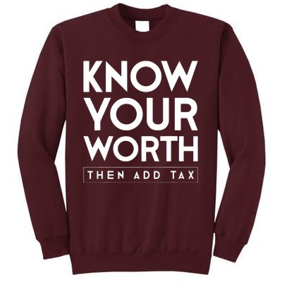 Its Accrual World Funny And Clever Accounting CPA Tall Sweatshirt