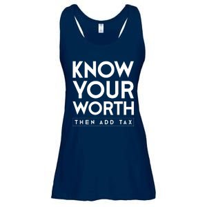 Its Accrual World Funny And Clever Accounting CPA Ladies Essential Flowy Tank