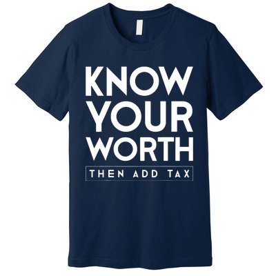 Its Accrual World Funny And Clever Accounting CPA Premium T-Shirt