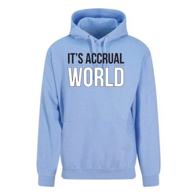 Its Accrual World Funny And Clever Accounting CPA Unisex Surf Hoodie